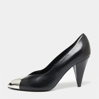 加拿大celine鞋, Celine | Celine Black Leather Pointed Toe Pumps Size 37商品图片 6.9折, 满1件减$100, 满减