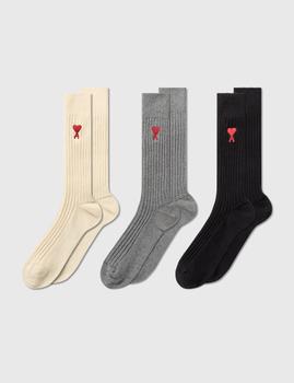 AMI | Three Pack Socks商品图片,