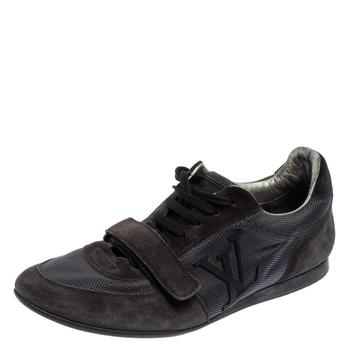 路易威登男鞋价格, [二手商品] Louis Vuitton | Louis Vuitton Navy Blue  Suede And Fabric Trainers Low Top Sneakers Size 40.5商品图片 5.8折, 满1件减$100, 满减