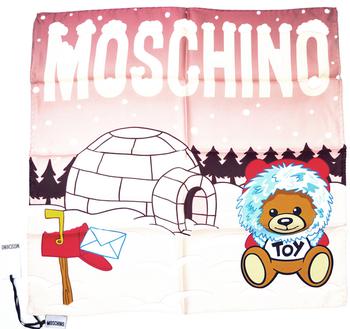 推荐Moschino莫斯奇诺  雪屋主题围巾 - 粉色商品