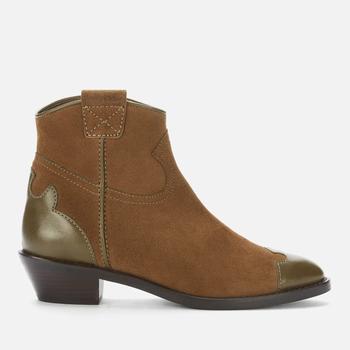 推荐See By Chloé Women's Effie Leather/Suede Western Boots商品