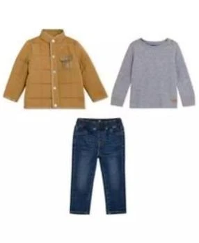 7 For All Mankind | Baby Boy Jacket, T-shirt and Pant, 3-piece set,商家Macy's,价格¥335