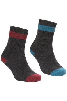 推荐Trespass Unisex Adult Agenta Boot Socks (Black/Aqua Blue/Fig)商品