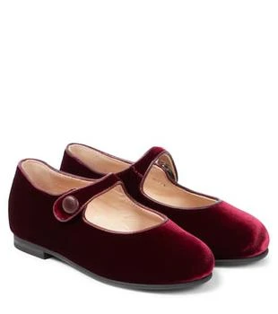 IL GUFO | Velvet Mary Jane flats,商家MyTheresa,价格¥1723