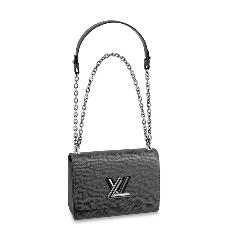 lv链条包, Louis Vuitton | 预售十天 Louis Vuitton/路易威登 TWIST系列 女士中号金属锡灰色粒纹Epi皮革银色饰面链条单肩斜挎包M56530商品图片 7.5折, 包邮包税
