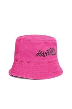 推荐MM6 Maison Margiela Kids Logo Printed Wide Brim Hat商品