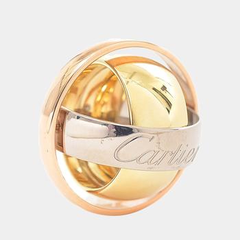 商品[二手商品] Cartier | Cartier Vintage Must Essence 18K Yellow Gold Rose Gold and White Gold Ring EU 50,商家The Luxury Closet,价格¥11887图片