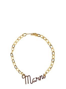 商品Marni | Marni Logo Chain Necklace,商家Cettire,价格¥1235图片