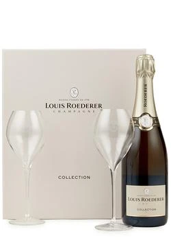 Louis Roederer | Collection 243 Champagne MV & Flutes Gift Set,商家Harvey Nichols,价格¥905
