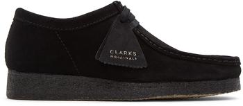 clarks男鞋, Clarks | Black Suede Wallabee Derbys商品图片 