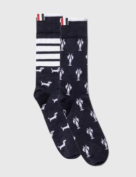 Thom Browne | 4-Bar Lobster and Hector Socks商品图片,