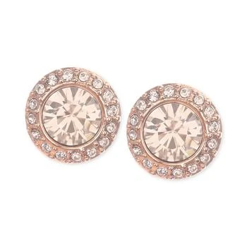 Givenchy | 纪梵希耳环Givenchy Rose Gold-Tone Pavé Button Stud Earrings,商家Macy's,价格¥290