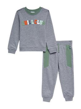 推荐Little Boy's 2-Piece Chill Club Sweatsuit Set商品