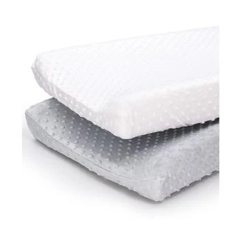 The Peanutshell | 2 Pack Minky Dot Solid Changing Pad Covers,商家Macy's,价格¥150