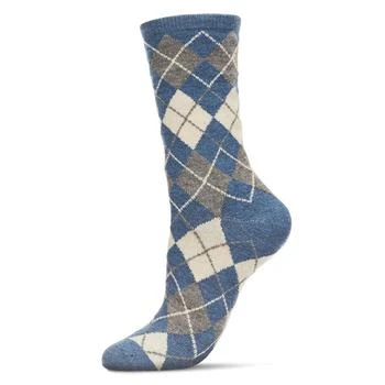 Memoi | Women's Chevron Trio Cashmere Knee High Socks 