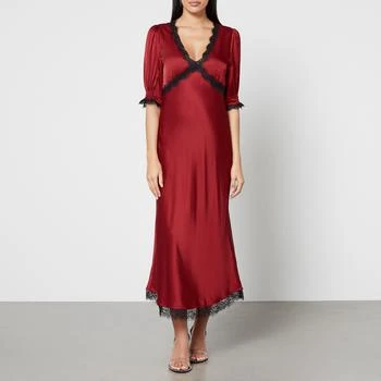 推荐Rixo Women's Gabrielle Maxi Dress - Crimson Red商品