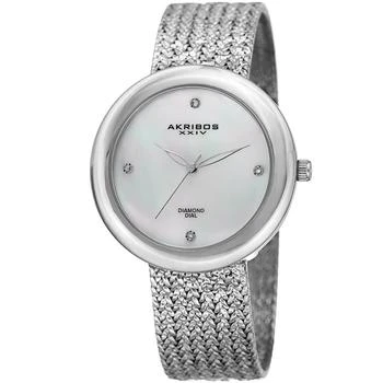 推荐Womens Dress Quartz Diamond White Dial Ladies Watch P50147商品