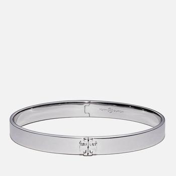 推荐Tory Burch Women's Kira Hinged Bracelet - Tory Silver商品