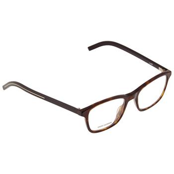 推荐Demo lens Rectangular Mens Eyeglasses BLACK243 0581 50商品