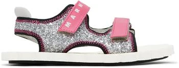 Marni | Kids Silver Glitter Trekking Sandals 3.1折