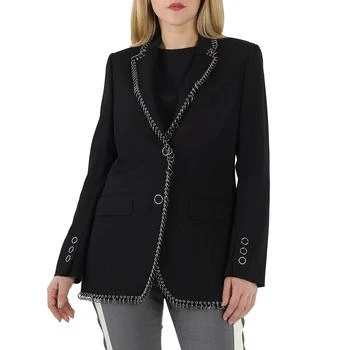 Burberry | Black Sidon Ring-pierced Boxy Blazer 1.5折