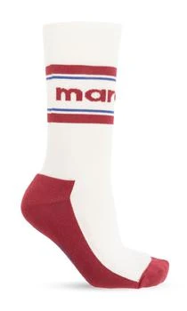 推荐Isabel Marant Logo Intarsia-Knit Socks商品