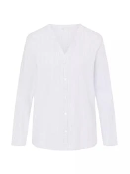 Hanro | Sleep & Lounge Cotton Striped Shirt 3.7折