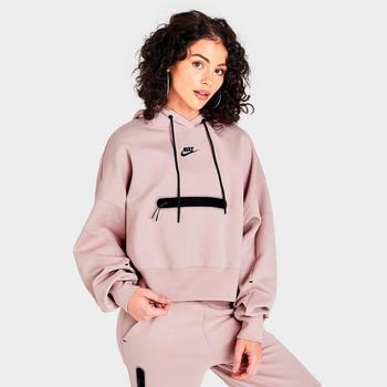 推荐Women's Nike Sportswear Tech Fleece Over-Oversized Cropped Pullover Hoodie商品