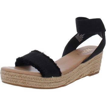 推荐XOXO Womens Jimena Canvas Slingback Wedge Sandals商品