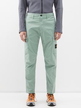 推荐Cotton-blend twill cargo trousers商品