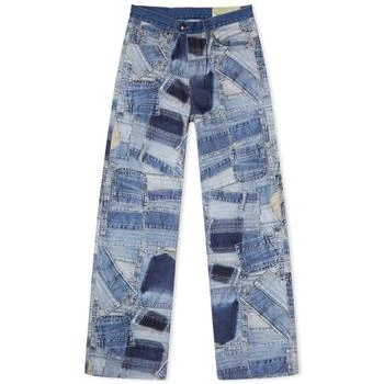 推荐Andersson Bell BRNO Patchwork Print Wide Jean商品