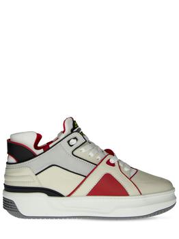 Just Don | Tennis Courtside Mid-top Leather Sneaker商品图片,4.4折
