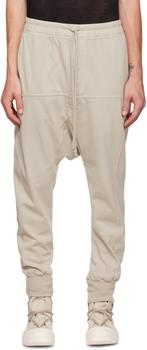 rick owens男裤, Rick Owens | Beige Prisoner Lounge Pants商品图片 额外8.5折, 额外八五折