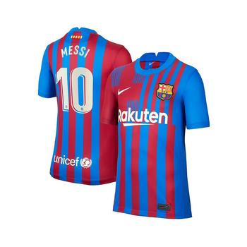 NIKE | Youth Boys Lionel Messi Blue Barcelona 2021/22 Home Replica Player Jersey商品图片,