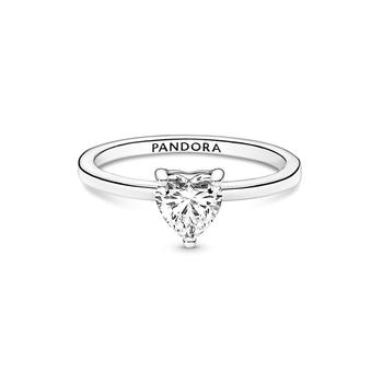 潘多拉戒指是什么牌子, PANDORA | Sparkling Heart Solitaire Ring商品图片 8.9折
