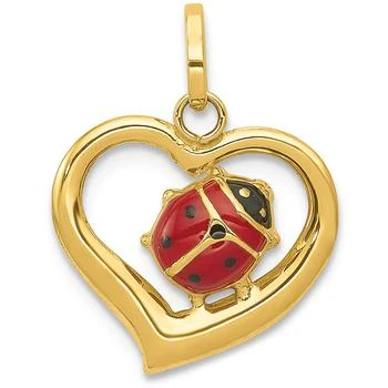 Macy's | Ladybug Heart Charm Pendant in 14k Gold,商家Macy's,价格¥1487