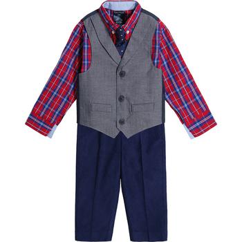 商品Nautica | Baby Boys Herringbone and Corduroy Vest, Shirt and Pants, 3 Piece Set,商家Macy's,价格¥221图片