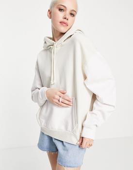李维斯卫衣, Levi's | Levi's Well Thread cotton colourblock hoodie in light pink - GREY商品图片 5折