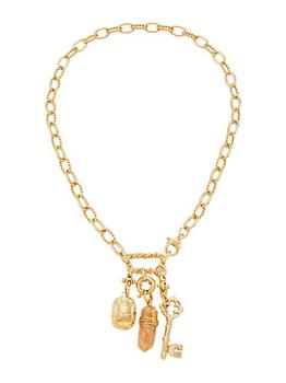商品Constantine 24K Goldplated Crystal Charm Necklace图片