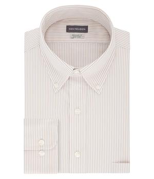 推荐Men's Dress Shirt Regular Fit Pinpoint Stripe商品