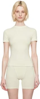 SKIMS | Off-White Cotton Jersey T-Shirt 