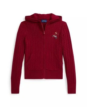 Ralph Lauren | Girls 7-16 Long-Sleeve Polo Bear Full-Zip Sweater,商家Macy's,价格¥585
