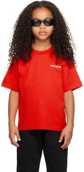 Balenciaga | Kids Red Vintage T-Shirt商品图片,