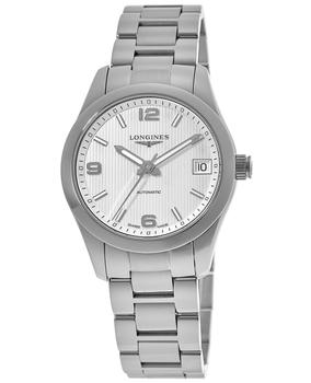 商品Longines Conquest Classic Automatic Silver Dial Stainless Steel Women's Watch L2.385.4.76.6图片