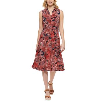 推荐Women's Twist-Front Paisley Midi Dress商品