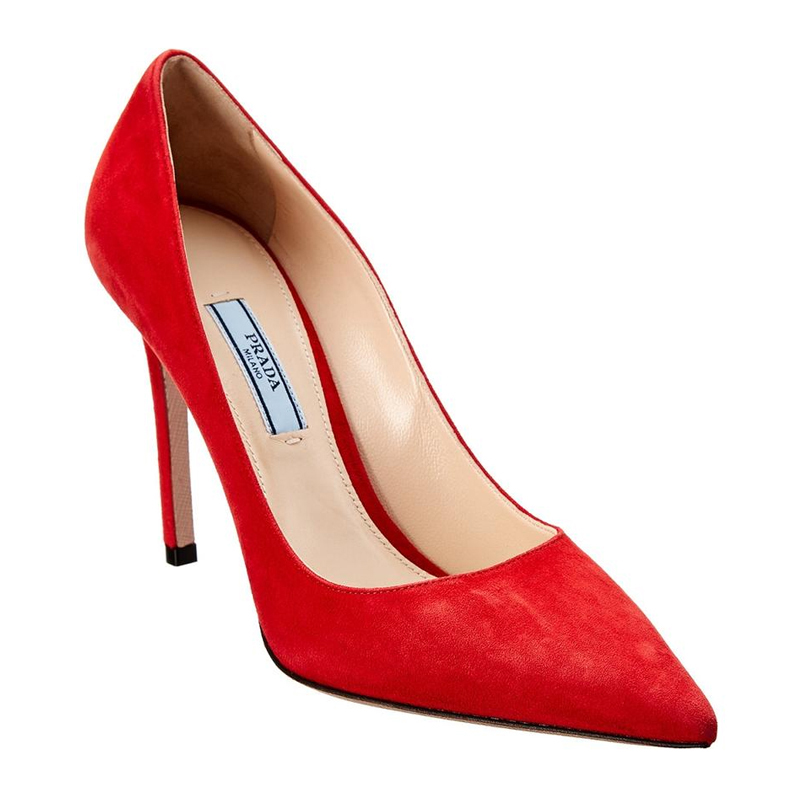 Prada | PRADA 女士红色时尚皮革高跟鞋 1I834I-008-F0011商品图片,独家减免邮费
