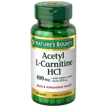商品Acetyl L-Carnitine 400 mg with Alpha Lipoic Acid Dietary Supplement Capsules图片