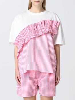 推荐Twinset-Actitude T-shirt in cotton with Vichy print商品