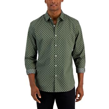 Alfani | Men's Marco Geometric-Print Shirt, Created for Macy's商品图片,7.9折×额外7折, 额外七折