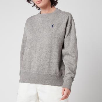 推荐Polo Ralph Lauren Women's Logo Fleece Sweatshirt - Dark Vintage Heather商品